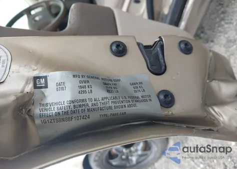 2008 Chevrolet Malibu Classic Lt from USA, damaged, VIN 1G1ZT58N88F107424